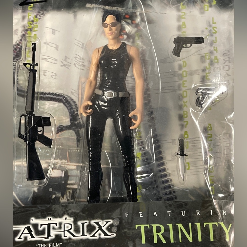 TRINITY The Matrix The Film 🎥 Action Figure 🍿1999 N2Toys 90s Film  Warner Bros
